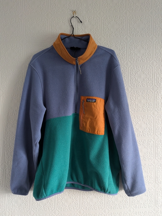 Patagonia Other - Patagonia Half-Zip Fleece in Lavender, Teal & Orange Chest Pocket